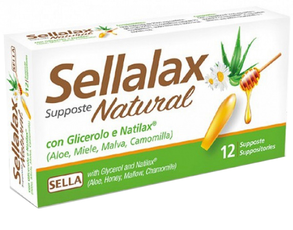 SELLALAX NATURAL MD 12 SUPPOSTE - Farmacia Murachelli Di Putelli dr. Giovanni