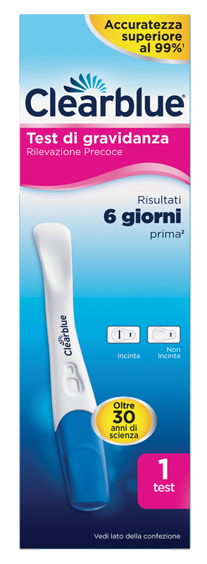 TEST DI GRAVIDANZA CLEARBLUE RILEVAZIONE PRECOCE 1 PEZZO - Farmacia Murachelli Di Putelli dr. Giovanni