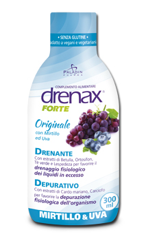 DRENAX FORTE ORIGINALE CON MIRTILLO E UVA 300 ML - Farmacia Murachelli Di Putelli dr. Giovanni
