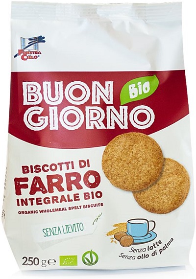 BUONGIORNOBIO BISCOTTI DI FARRO INTEGRALE SENZA LIEVITO - Farmacia Murachelli Di Putelli dr. Giovanni