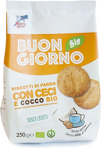 BUONGIORNOBIO BISCOTTI  DI FARRO CECI & COCCO SENZA LIEVITO - Farmacia Murachelli Di Putelli dr. Giovanni