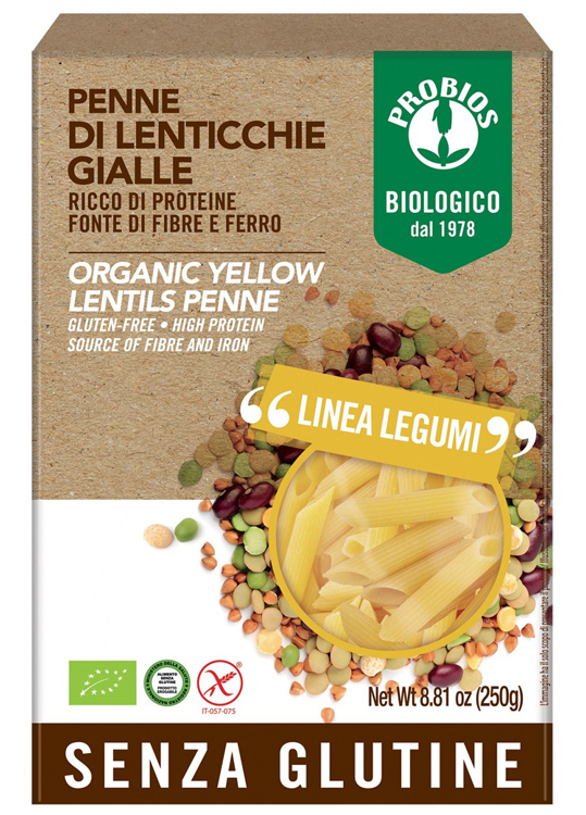 PROBIOS PENNE LENTICCHIE GIALLE 250 G - Farmacia Murachelli Di Putelli dr. Giovanni