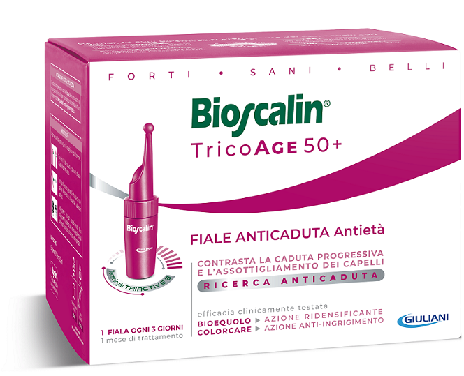 BIOSCALIN TRICOAGE ANTICADUTA ANTIETA' 10 FIALE 3,5 ML - Farmacia Murachelli Di Putelli dr. Giovanni