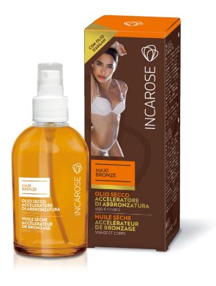 INCAROSE MAXI BRONZE OLIO SECCO ACCELERATORE DI ABBRONZATURA 125 ML - Farmacia Murachelli Di Putelli dr. Giovanni