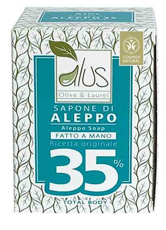 ALUS OLIVE & LAUREL SAPONE DI ALEPPO FATTO A MANO 35% 200 G - Farmacia Murachelli Di Putelli dr. Giovanni