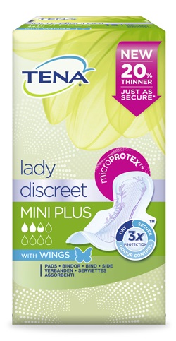 PANNOLONE SAGOMATO TENA DISCREET MINI PLUS WINGS 16 PEZZI - Farmacia Murachelli Di Putelli dr. Giovanni