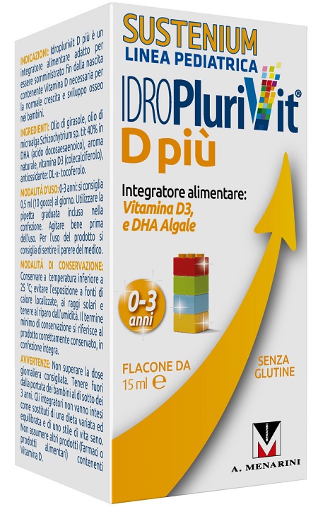 IDROPLURIVIT D+ SUSTENIUM 15 ML - Farmacia Murachelli Di Putelli dr. Giovanni