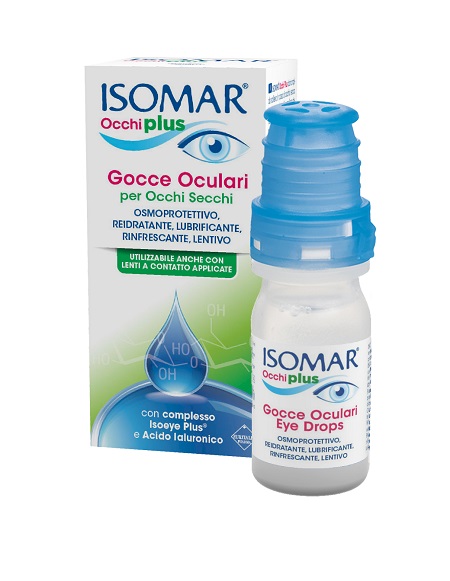 ISOMAR OCCHI PLUS GOCCE OCULARI PER OCCHI SECCHI ALL'ACIDO IALURONICO 0,25% 10 ML - Farmacia Murachelli Di Putelli dr. Giovanni