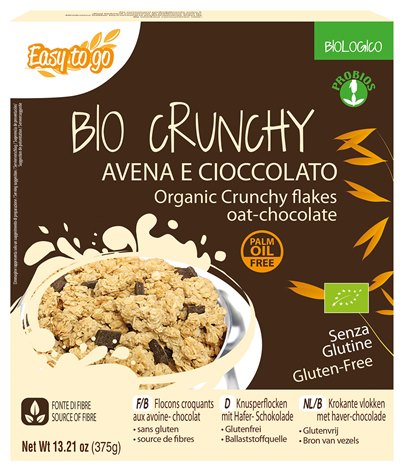 EASY TO GO BIO CRUNCHY AVENA E CIOCCOLATO 375 G - Farmacia Murachelli Di Putelli dr. Giovanni
