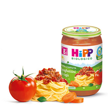 HIPP BIO SPAGHETTINI AL RAGU' 220 G - Farmacia Murachelli Di Putelli dr. Giovanni