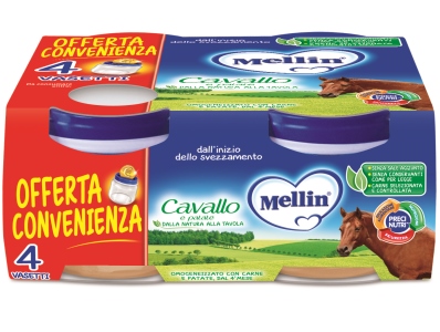 MELLIN OMOGENEIZZATO CAVALLO 4 X 80 G - Farmacia Murachelli Di Putelli dr. Giovanni