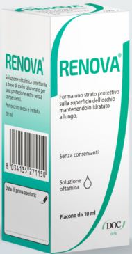 RENOVA COLLIRIO SOSTITUTO LACRIMALE A BASE DI ACIDO IALURONICO 0,4% FLACONE DA 10 ML SENZA CONSERVANTI - Farmacia Murachelli Di Putelli dr. Giovanni