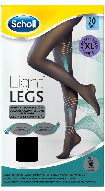 SCHOLL LIGHTLEGS 20 DENARI TAGLIA XL COLORE NERO 1 PAIO - Farmacia Murachelli Di Putelli dr. Giovanni