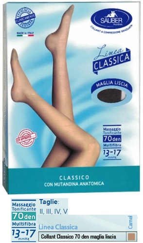 SAUBER CLASSICO COLLANT 70 DENARI MAGLIA LISCIA CAMEL 5 - Farmacia Murachelli Di Putelli dr. Giovanni