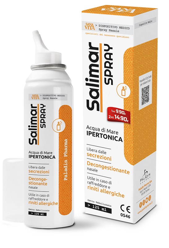 SPRAY NASALE IPERTONICO SANAVITA SALIMAR 125 ML - Farmacia Murachelli Di Putelli dr. Giovanni