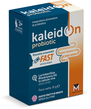 KALEIDON PROBIOTIC FAST FRUTTI DI BOSCO 10 BUSTE OROSOLUBILI - Farmacia Murachelli Di Putelli dr. Giovanni