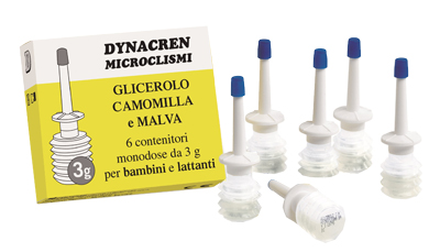 DYNACREN MICROCLISMI CAMOMILLA E MALVA 6 PEZZI DA 3 G PER BAMBINI E LATTANTI - Farmacia Murachelli Di Putelli dr. Giovanni