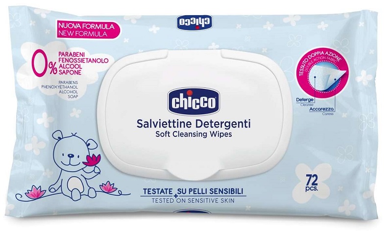 CHICCO COSMESI SALVIETTE 72 PEZZI PLAQ - Farmacia Murachelli Di Putelli dr. Giovanni