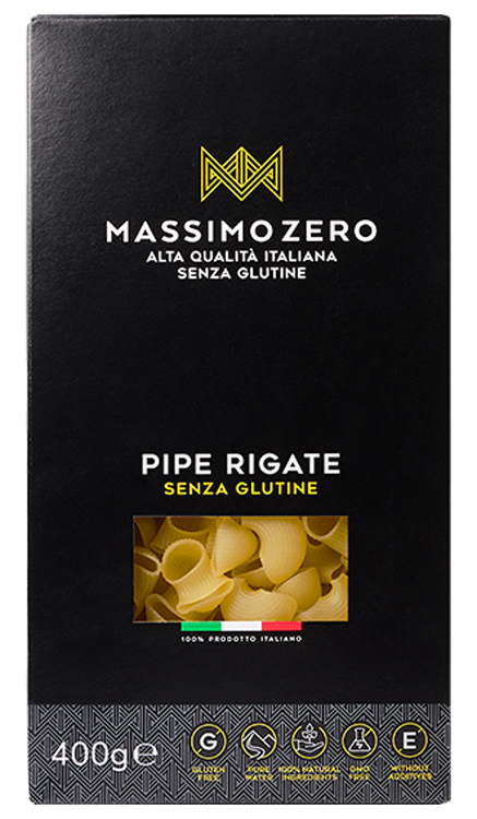 MASSIMO ZERO PIPE RIGATE 400 G - Farmacia Murachelli Di Putelli dr. Giovanni