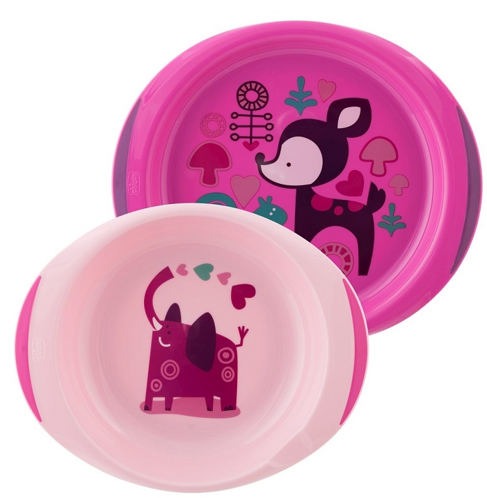 CHICCO PIATTO FONDO E PIANO 12 MESI+ ROSA/VERDE - Farmacia Murachelli Di Putelli dr. Giovanni