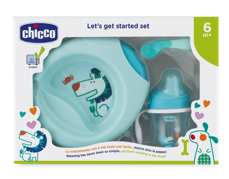CHICCO SET PAPPA 6 MESI+ AZZURRO - Farmacia Murachelli Di Putelli dr. Giovanni