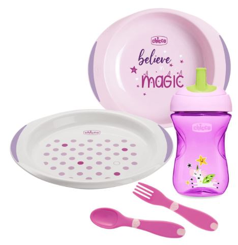 CHICCO SET PAPPA 12 MESI+ ROSA - Farmacia Murachelli Di Putelli dr. Giovanni