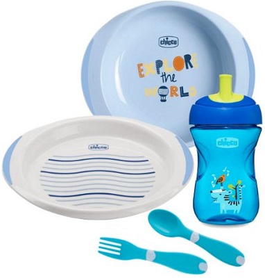 CHICCO SET PAPPA 12 MESI+ AZZURRO - Farmacia Murachelli Di Putelli dr. Giovanni