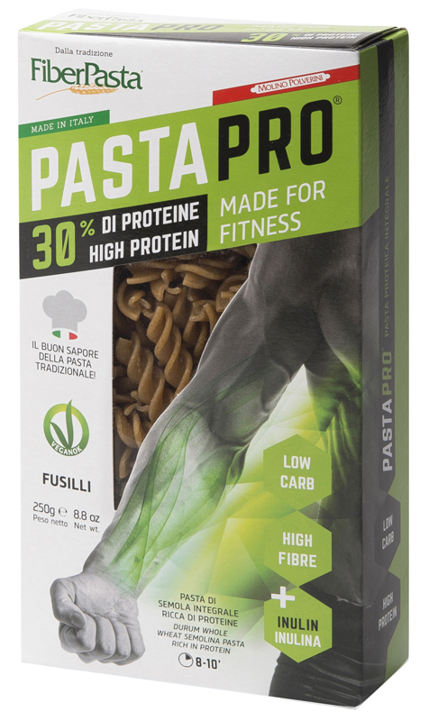 PASTAPRO FUSILLI INTEGRALI 30% PROTEINE 250 G - Farmacia Murachelli Di Putelli dr. Giovanni