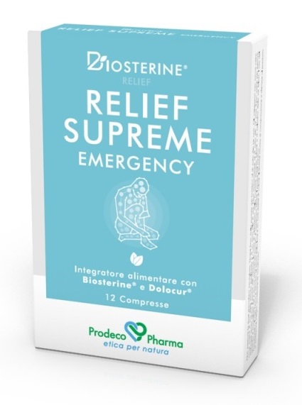 BIOSTERINE RELIEF SUPREME EMERGENCY 12 COMPRESSE - Farmacia Murachelli Di Putelli dr. Giovanni