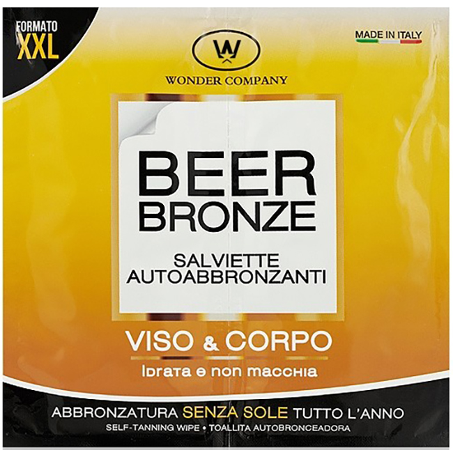 BEER BRONZE SALVIETTE AUTOABBRONZANTI 2 BUSTE - Farmacia Murachelli Di Putelli dr. Giovanni