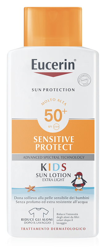 EUCERIN SUN PROTECTION SPF 50+ SENSITIVE PROTECT KIDS SUN LOTION EXTRA LIGHT 400 ML - Farmacia Murachelli Di Putelli dr. Giovanni
