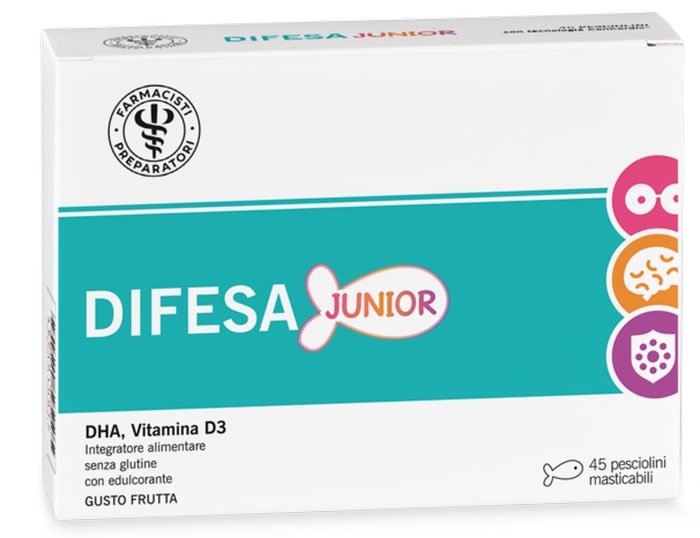 LFP DIFESA JUNIOR 45 PESCIOLINI MASTICABILI - Farmacia Murachelli Di Putelli dr. Giovanni