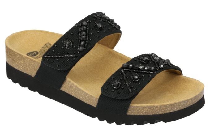 CALZATURA ZAFIRAH CANVAS + BEADS WOMENS BLACK 41 TOMAIA CANVAS+PERLINE FODERA TOMAIA MICROFIBRA SOTTOPIEDE MICROFIBRA EVA CALZATA F COLLEZIONE 2018 - Farmacia Murachelli Di Putelli dr. Giovanni