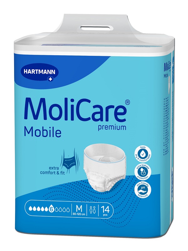 PANNOLINO PULL UP GIORNO MOLICARE MOBILE 6 GOCCE M 14 PEZZI CON IVA AL 22% - Farmacia Murachelli Di Putelli dr. Giovanni