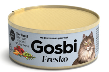 GOSBI FRESKO CAT STERILIZED BEEF CHICKEN GREENS 70 G - Farmacia Murachelli Di Putelli dr. Giovanni
