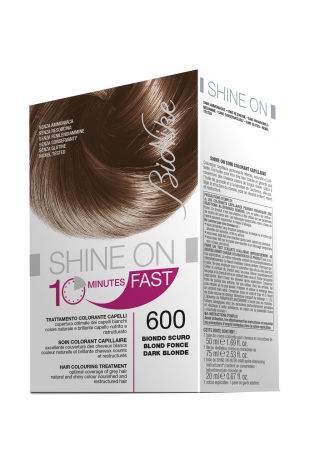 BIONIKE SHINE ON FAST TRATTAMENTO COLORANTE CAPELLI BIONDO SCURO 600 FLACONE 60 ML + TUBO 60 ML - Farmacia Murachelli Di Putelli dr. Giovanni