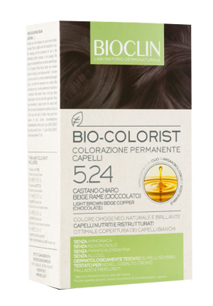BIOCLIN BIO COLORIST 5,24 CASTANO CHIARO BEIGE RAME CIOCCOLATO - Farmacia Murachelli Di Putelli dr. Giovanni