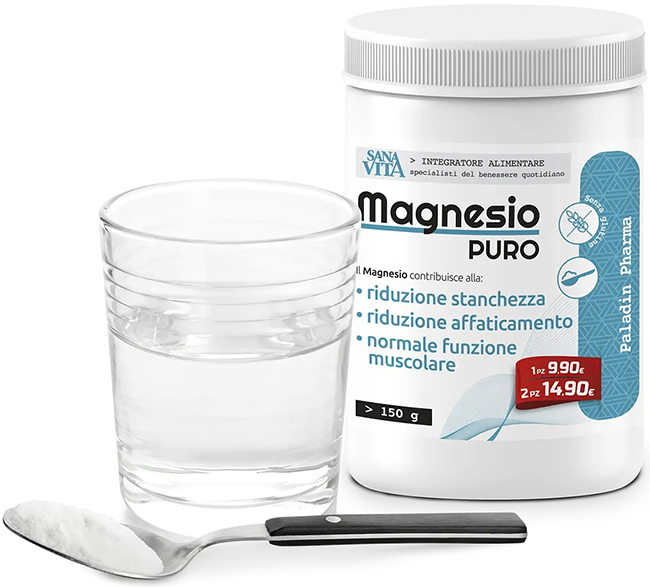 SANAVITA MAGNESIO PURO 150 G - Farmacia Murachelli Di Putelli dr. Giovanni