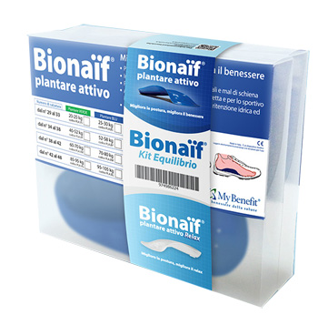 KIT EQUILIBRIO BIONAIF PLANTARE ATTIVO BLU MEDIO DAL 38 AL 42 70-80KG - Farmacia Murachelli Di Putelli dr. Giovanni