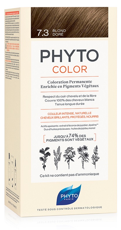 PHYTOCOLOR 7.3 BIONDO DORATO 1 LATTE + 1 CREMA + 1 MASCHERA + 1 PAIO DI GUANTI - Farmacia Murachelli Di Putelli dr. Giovanni