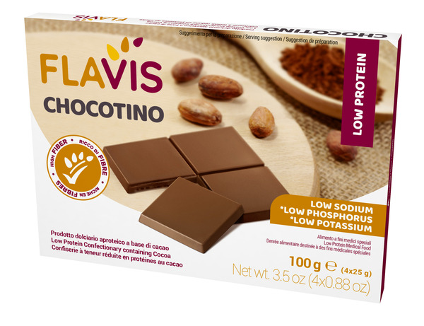 FLAVIS CHOCOTINO 4 PORZIONI DA 25 G - Farmacia Murachelli Di Putelli dr. Giovanni