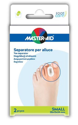 SEPARATORE DITA IN GEL MASTER-AID FOOTCARE PER ALLUCE SMALL 2 PEZZI D1 - Farmacia Murachelli Di Putelli dr. Giovanni