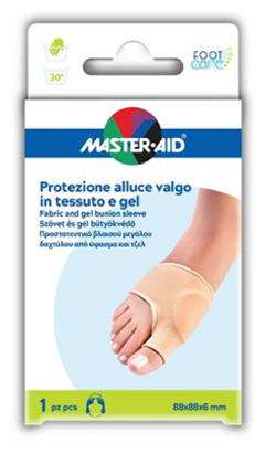 PROTEZIONE IN GEL E TESSUTO MASTER-AID FOOTCARE PER ALLUCE VALGO 1 PEZZO D5 - Farmacia Murachelli Di Putelli dr. Giovanni