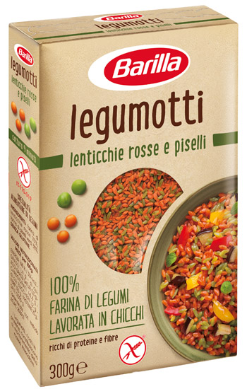 BARILLA LEGUMOTTI ALLE LENTICCHIE ROSSE E PISELLI 300 G - Farmacia Murachelli Di Putelli dr. Giovanni
