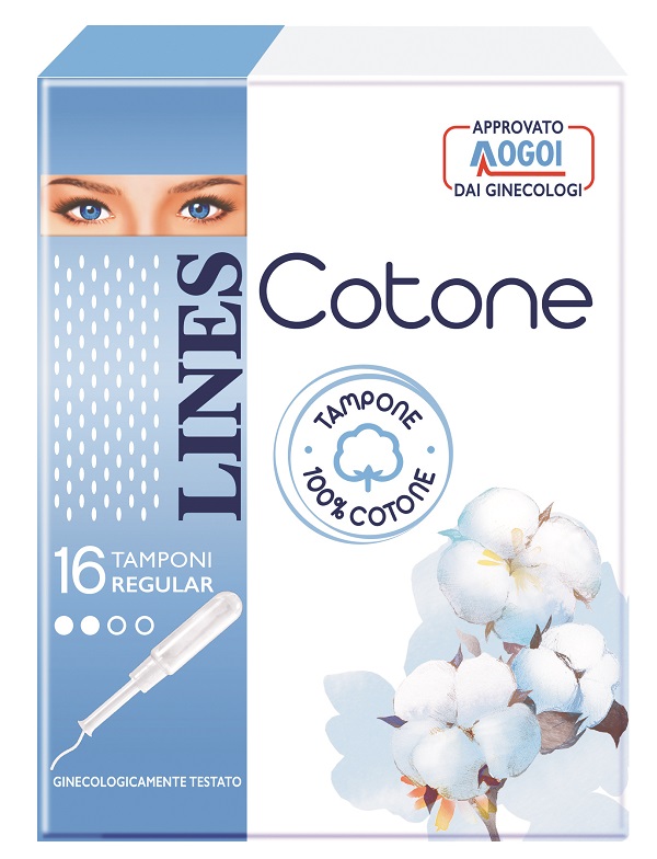 LINES COTONE TAMPONE REGULAR 16 PEZZI - Farmacia Murachelli Di Putelli dr. Giovanni
