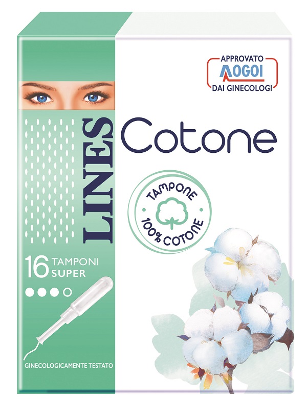 LINES COTONE TAMPONE SUPER 16 PEZZI - Farmacia Murachelli Di Putelli dr. Giovanni