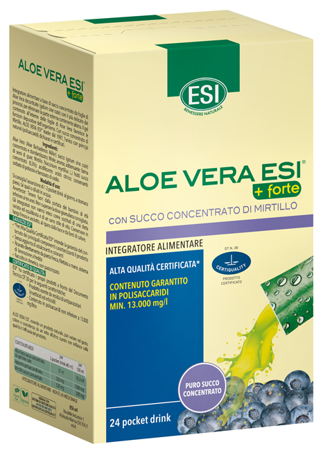 ESI ALOE VERA SUCCO + FORTE MIRTILLO 24 POCKET DRINK - Farmacia Murachelli Di Putelli dr. Giovanni