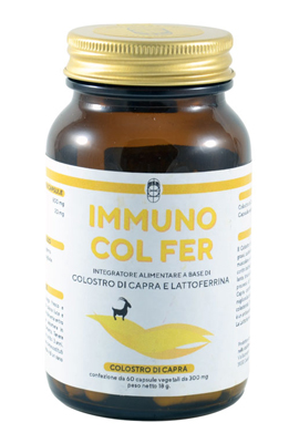 IMMUNO COL FER COLOSTRO DI CAPRA 60 CAPSULE VEGETALI - Farmacia Murachelli Di Putelli dr. Giovanni