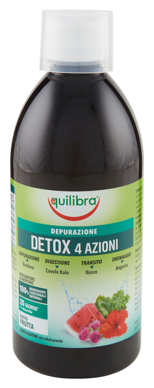 DETOX 4 AZIONI GUSTA FRUTTA 500 ML - Farmacia Murachelli Di Putelli dr. Giovanni