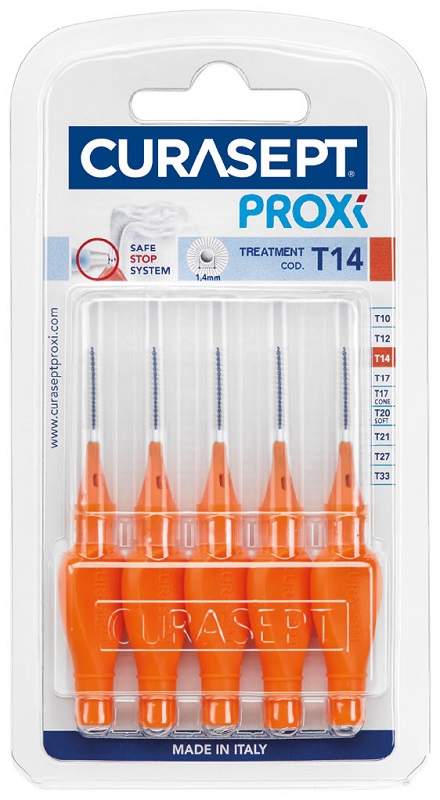 CURASEPT PROXI T14 ARANCIO/ORANGE 5 PEZZI - Farmacia Murachelli Di Putelli dr. Giovanni